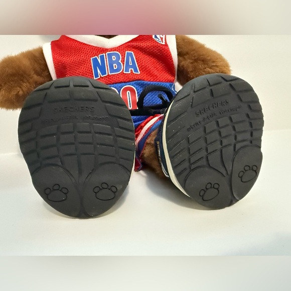 Build-A-Bear Stuffed Animal wearing matching NBA Jersey, Shorts and Sketchers - Picture 8 of 16